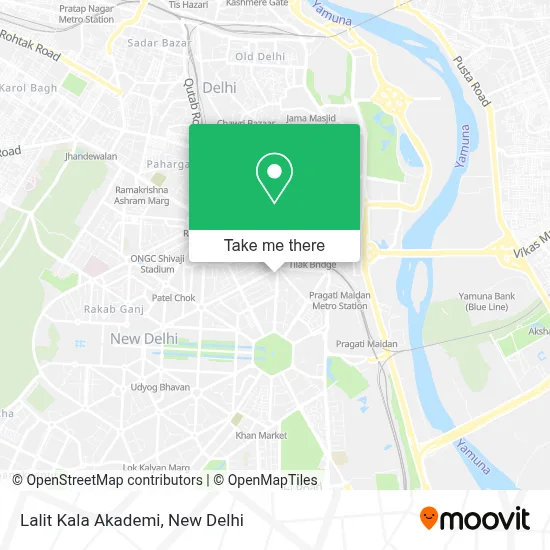 Lalit Kala Akademi map