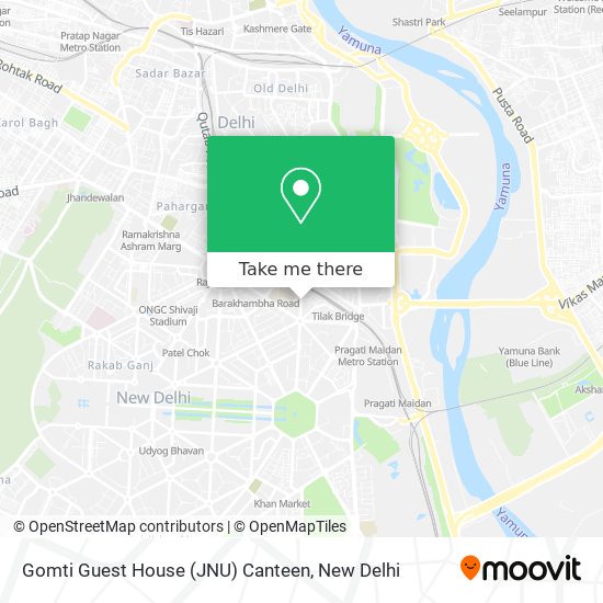 Gomti Guest House (JNU) Canteen map