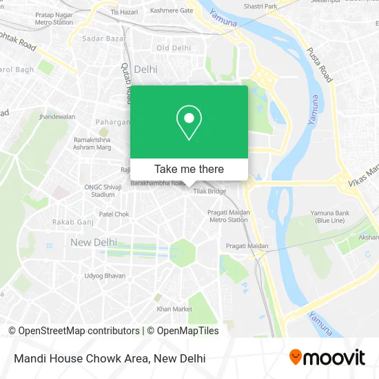 Mandi House Chowk Area map