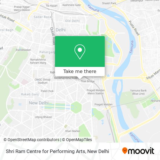 Shri Ram Centre for Performing Arts map
