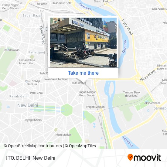 ITO, DELHI map