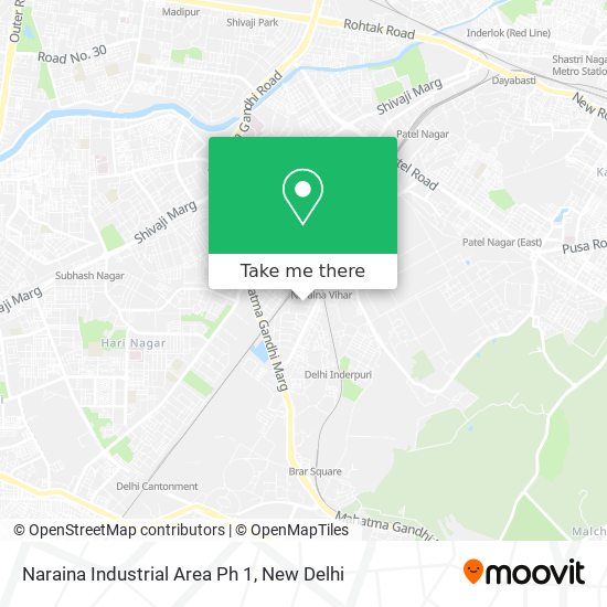 Naraina Industrial Area Ph 1 map