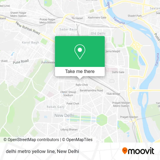 delhi metro yellow line map