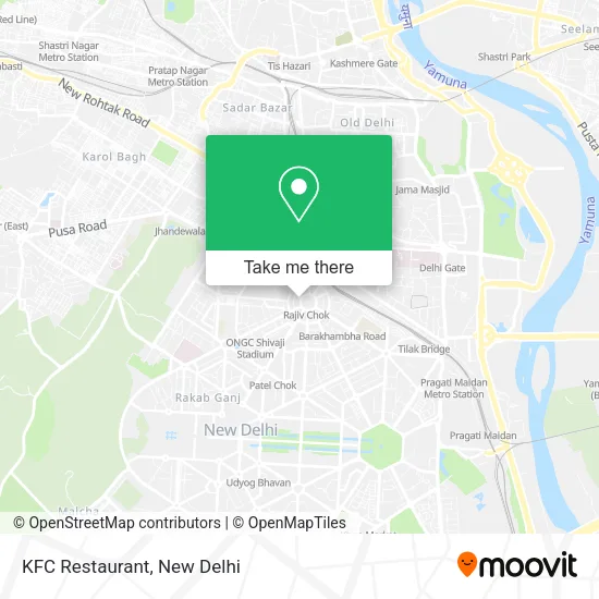 KFC Restaurant map