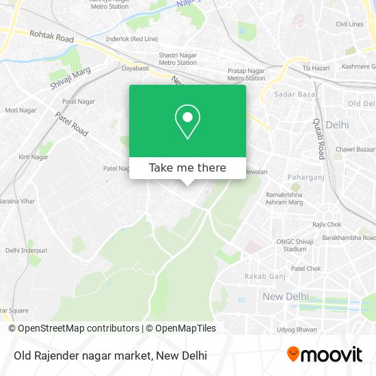 Old Rajender nagar market map