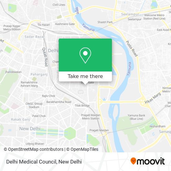 Delhi Medical Council map