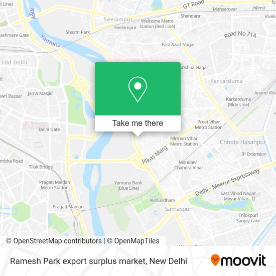 Ramesh Park export surplus market map