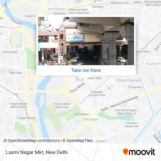 Laxmi Nagar Mkt map