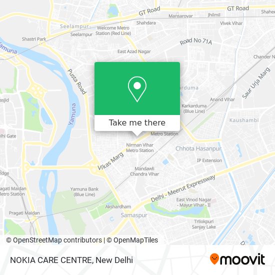 NOKIA CARE CENTRE map