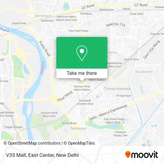 V3S Mall, East Center map