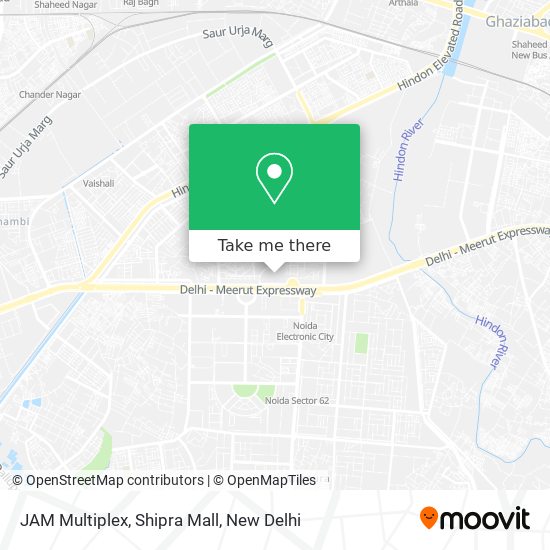 JAM Multiplex, Shipra Mall map