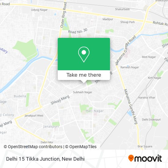 Delhi 15 Tikka Junction map