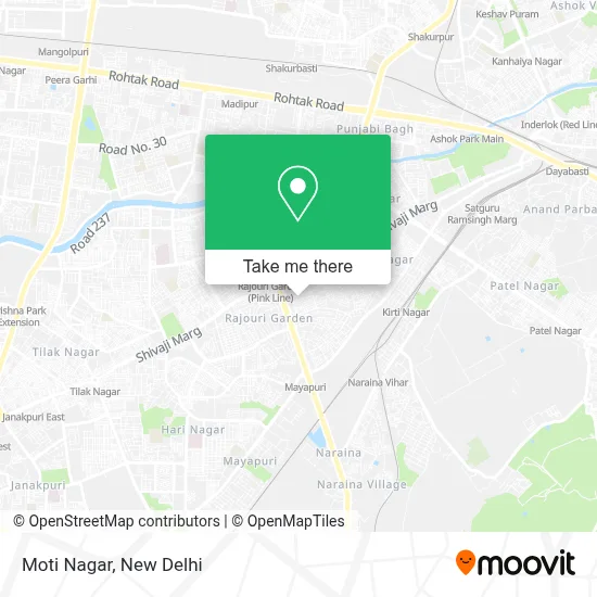 moti nagar map