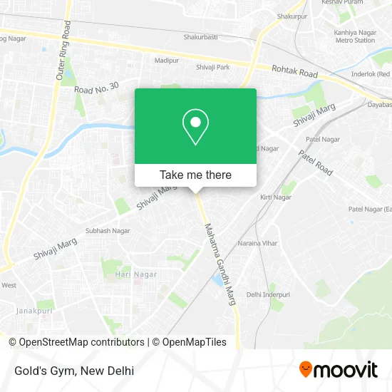 Gold's Gym map