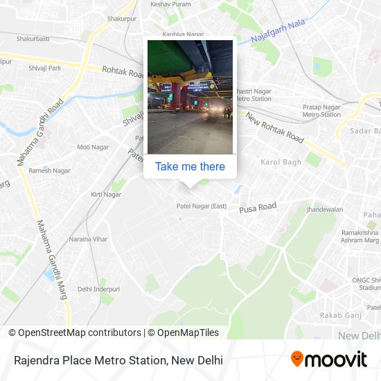 Rajendra Place Metro Station map