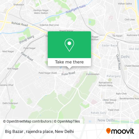 Big Bazar , rajendra place map