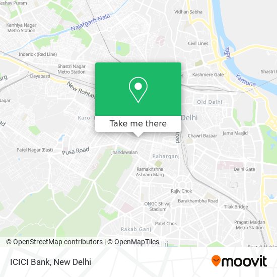 ICICI Bank map