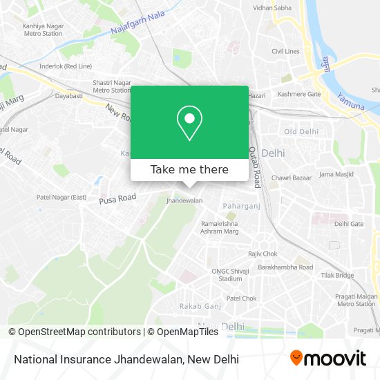 National Insurance Jhandewalan map