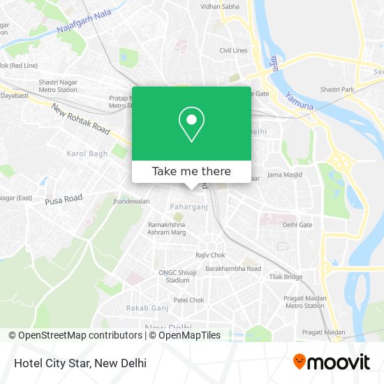 Hotel City Star map