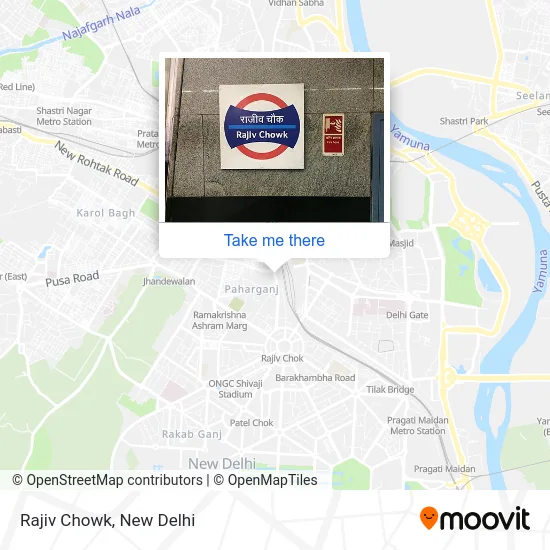 Rajiv Chowk map