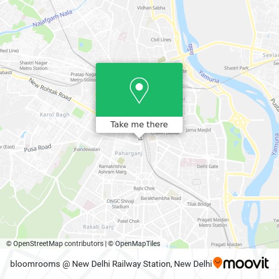 bloomrooms @ New Delhi Railway Station map