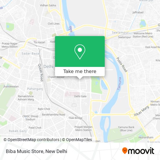 Biba Music Store map