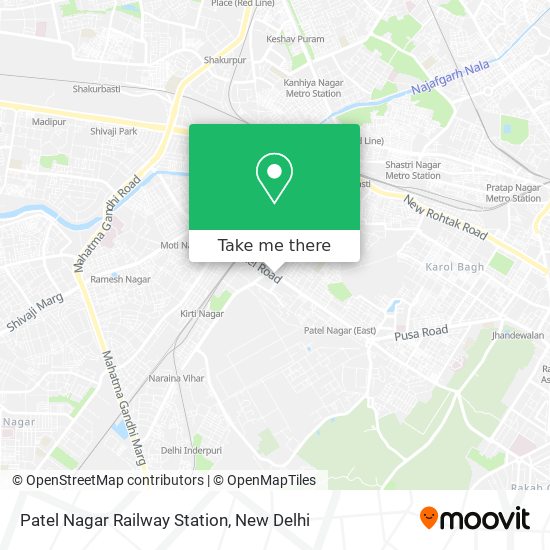 Patel Nagar Railway Station map