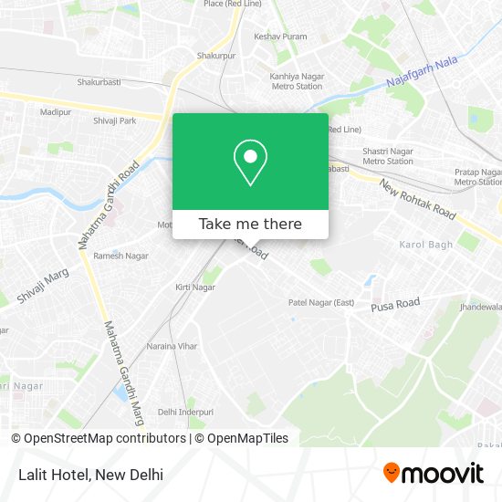 Lalit Hotel map