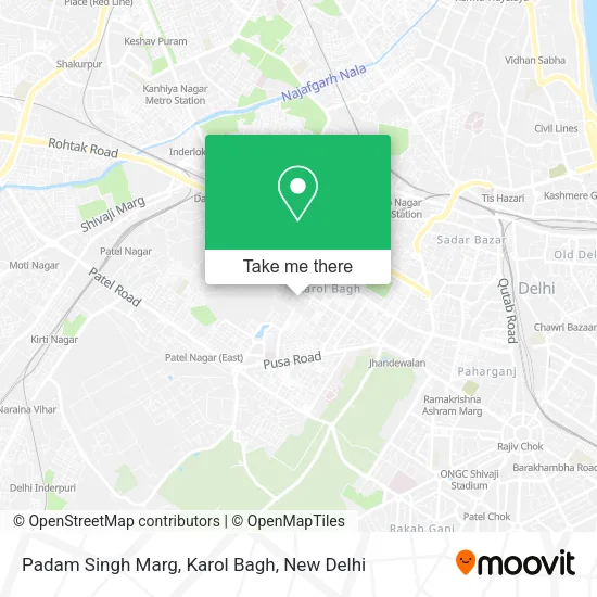 Padam Singh Marg, Karol Bagh map