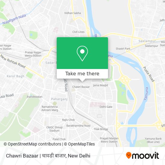 Chawri Bazaar | चावड़ी बाजार map