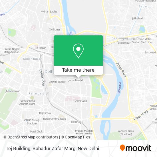 Tej Building, Bahadur Zafar Marg map