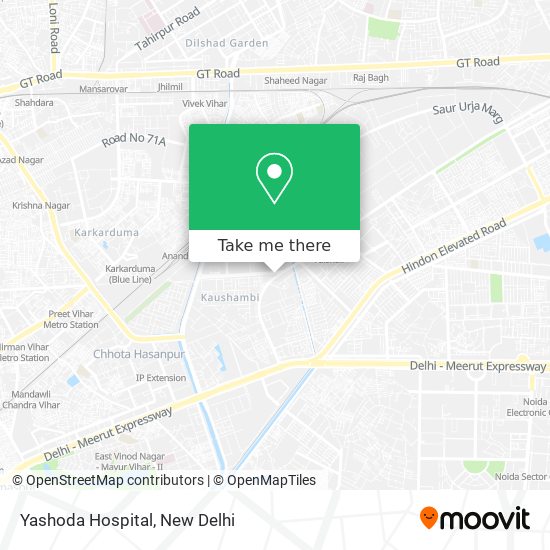 Yashoda Hospital map