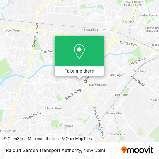 Rajouri Garden Transport Authority map