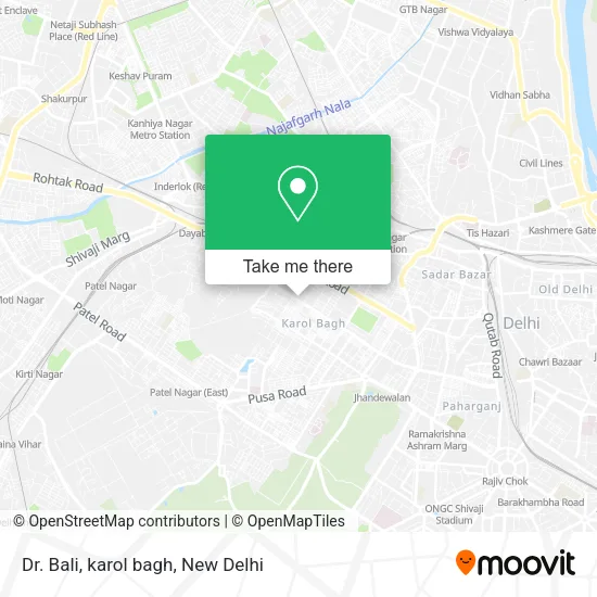 Dr. Bali, karol bagh map