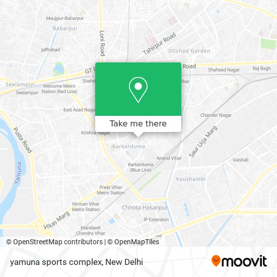 yamuna sports complex map