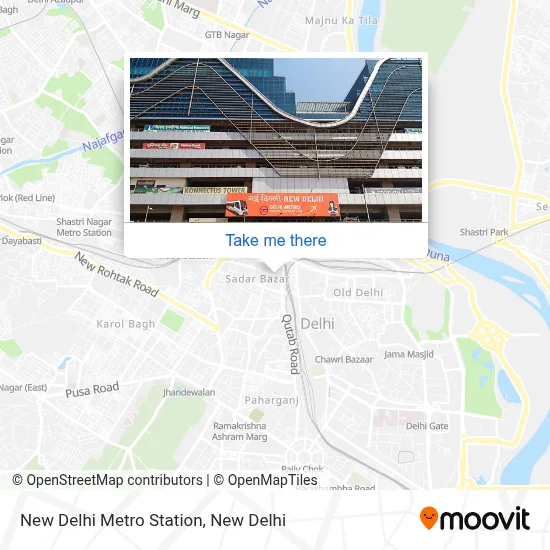 New Delhi METRO STATION map