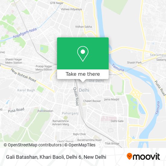 Gali Batashan, Khari Baoli, Delhi 6 map
