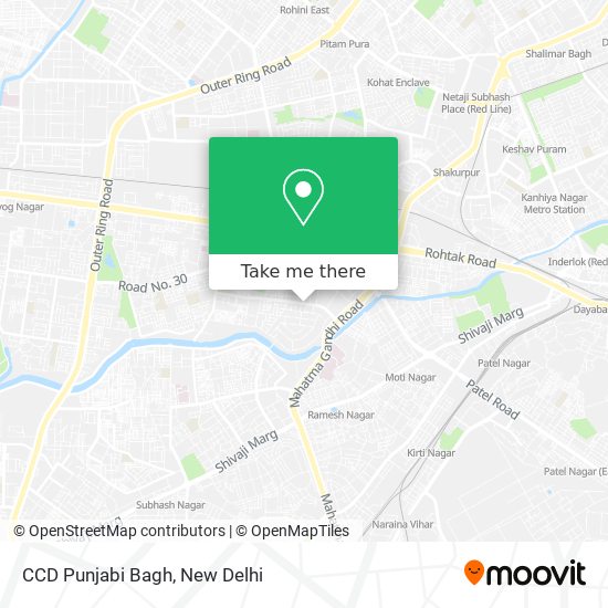 CCD Punjabi Bagh map