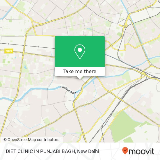 DIET CLINIC IN PUNJABI BAGH map