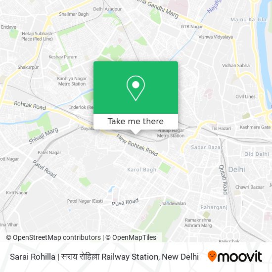 Sarai Rohilla | सराय रोहिल्ला Railway Station map
