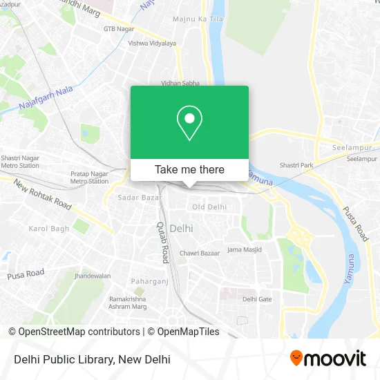 Delhi Public Library map