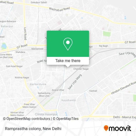 Ramprastha colony map