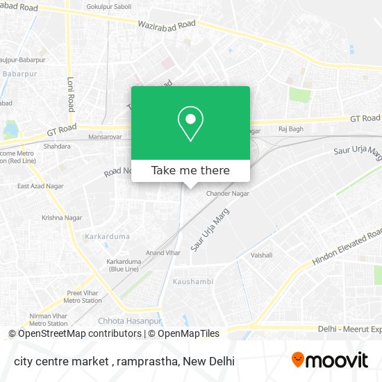 city centre market , ramprastha map
