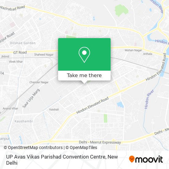 UP Avas Vikas Parishad  Convention Centre map