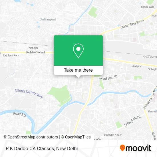 R K Dadoo CA Classes map