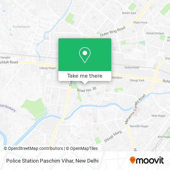 Police Station Paschim Vihar map