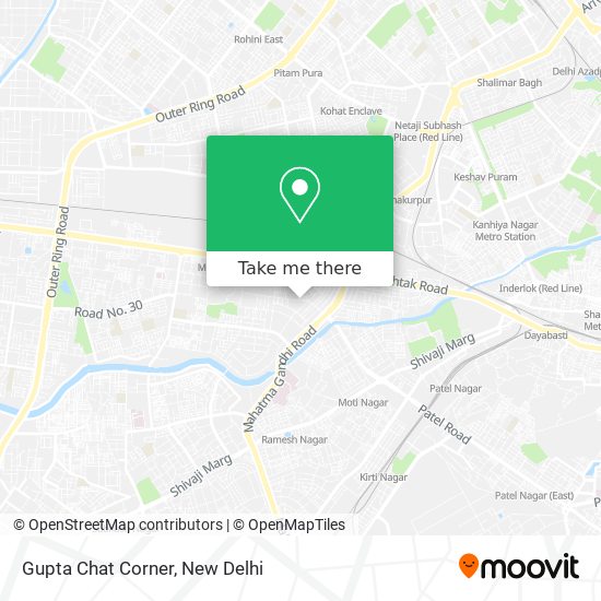 Gupta Chat Corner map