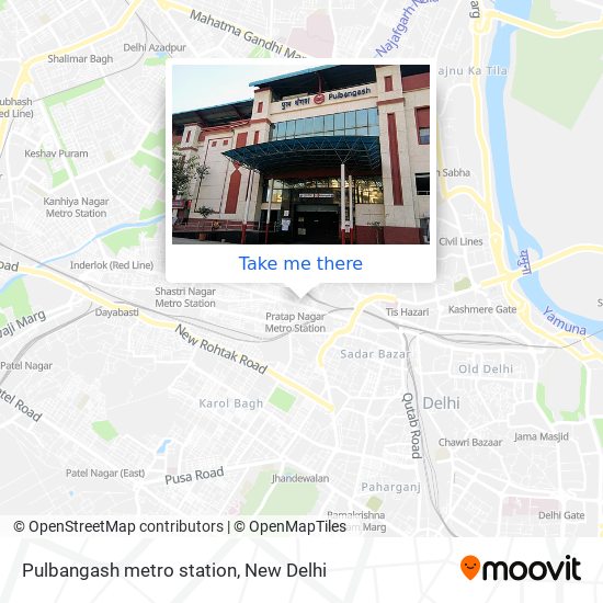 Pulbangash metro station map