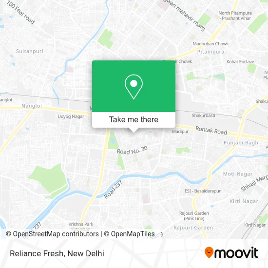 Reliance Fresh map
