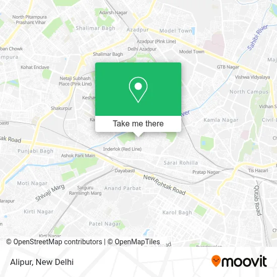 How to Get to alipur in Delhi by Bus, Metro or Train?